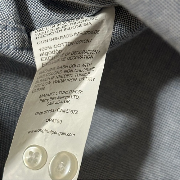 NWT Original Penguin Button Down Medium - Picture 5 of 5